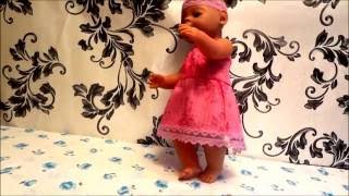 Как сшить платье для куклы Беби Берн. How to sew clothes for the doll Baby Born