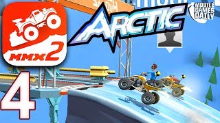 MMX HILL DASH 2 - ARCTIC Levels 15 16 17 18 19 -  Gameplay Walkthrough Part 4  (iOS Android)