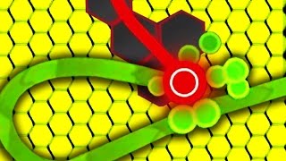 Superhex io - How To Kill And Troll The Enemies! // (Splix.io + Slither.io = SuperHex!)