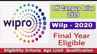 Wipro Recruitment 2019 I Wipro Off Campus Drive 2019 I Wipro Wilp 2020