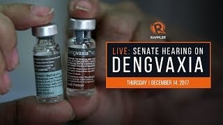 LIVE: Senate hearing on Dengvaxia
