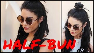 МОДНАЯ ПРИЧЕСКА ХАН 2017 !  HUN  ПРИЧЕСКА Half-bun  НЕОБЫЧНАЯ ПРИЧЕСКА ! STYLISH HAIRSTYLE 2017!