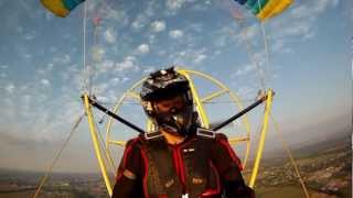 Paratrike flight (Полет на паратрайке, аэрошют)