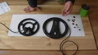 Сравнение катушек разного диаметра и чувствительности Minelab X-Terra 705