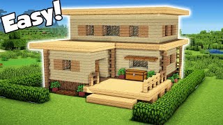 Minecraft: Easy Starter House Tutorial - How to Build a House in Minecraft (#1) 2018