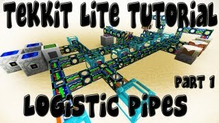 Logistic Pipes - Minecraft Tekkit Lite Tutorial - Part 1