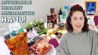 Healthy Affordable Aldi Grocery Haul UK 2020 | Minimalistic & Budget Friendly