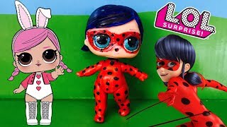 Poupée LOL Surprise se Transforme en Miraculous Ladybug DIY Custom LOL surprise Doll Tutorial