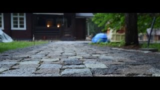 Дорожки из гранитной брусчатки и отсева . Мостовая Ру