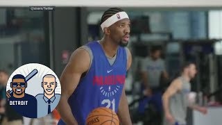 Joel Embiid debuts new cornrows | Jalen & Jacoby | ESPN