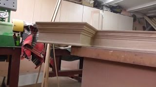 Как сделать монолитный, составной, карниз из дуба.