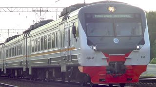 Разгон! Электропоезд ЭД4М-0455 "ЦППК":-)