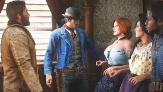 Flirt With Girls in the Bar and Trigger a Fight - Red Dead Redemption 2