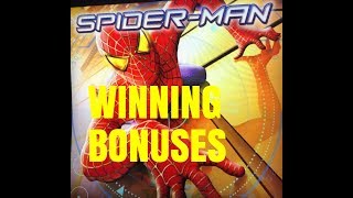 NEW GAME! SPIDERMAN SLOT MACHINE-WINNING