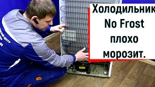 Холодильник NO FROST плохо морозит или не отключается.