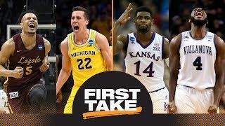 First Take previews Final Four: Loyola vs. Michigan and Kansas vs. Villanova | First Take | ESPN