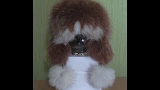 Вяжем мехом. Вязанная детская меховая шапка с ушками  Основа часть 1
