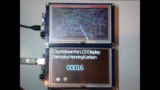 5" TFT LCD Module 800x480 with Font IC Demo for Arduino DUE and Mega 2560