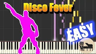 ? EASY Disco Fever - Fortnite Battle Royale [Piano Tutorial] (Synthesia) HD Cover