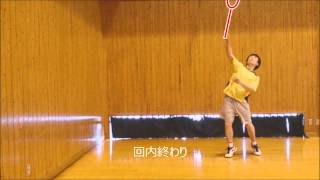 肩が痛くならない前腕の回内でのクリアの打ち方解説2（ラケットの動き）