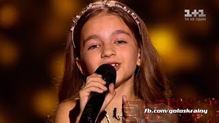 Полина Загной "Намалюю тобі зорі"  - выбор вслепую – Голос. Дети 3 сезон