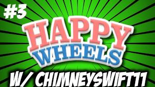 Happy Wheels w/ ChimneySwift11 #3 - Throwing Knives, Swords, and Sharp Things (HD)