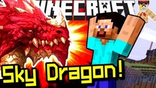 Minecraft RED DRAGONS & SKY Dimension!