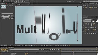 Работа с текстом в Adobe After Effects и простая анимация текста