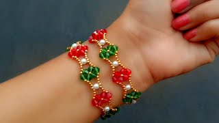 How To Make Vintage Bracelet// Crystal Bracelet// Useful & Easy