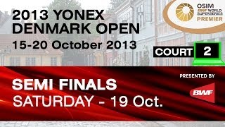 SF (Court 2) - MS - Tanongsak Saensomboonsuk vs Chen Long - 2013 Yonex Denmark Open
