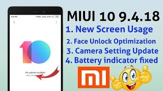 Miui 10 9.4.18 Global beta Rom