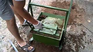 Шлакоблочный станок на 1 блок ВШМ-1Э