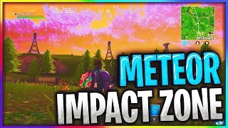 METEOR IS HITTING OUTSIDE RETAIL ROW LOCATION SEASON 4 METEOR // FORTNITE BATTLE ROYALE