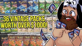 Opening OVER $1000 Worth of VINTAGE Pokemon Packs! - 1M Sub Pokemon Special!
