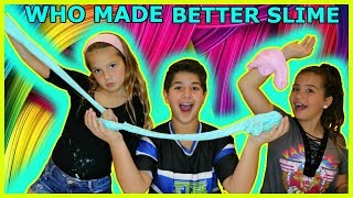 WHO MADE BETTER SLIME ? ASMR / LOOK / FEEL / "SISTER FOREVER"