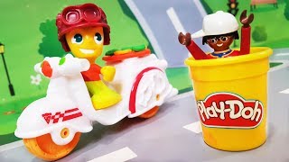 Мультики про машинки. Цветной набор PLAY DOH в мультике - полицейская погоня. Видео для детей