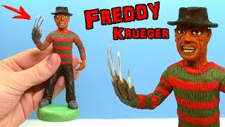 ЛЕПИМ ФРЕДДИ КРЮГЕРА ИЗ ПЛАСТИЛИНА | Freddy Krueger out of clay Tutorial