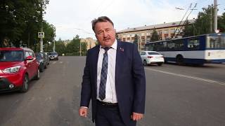 Виталий Рыбаков проехал утром по местам ночного ямочного ремонта