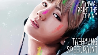 170209 BTS Taehyung "You Never Walk Alone" - Speed Paint