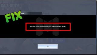 Call Of Duty Mobile Fix Network Error  Please Check Your Network Status 4 60 On Android