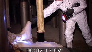 Внутри объекта "Укрытие", март 2010 года пом. 012 (бассейн-барбатер)