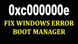 How to Fix 0xc000000e Windows failed to start | Как исправить ошибку 0xc000000e