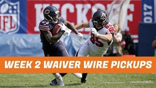 Fantasy Football 2017: Week 2 Waiver Wire Pickups - Best Adds