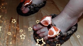 тапочки из капроновых колготок