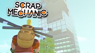 Как КЛАУД и ГЛЮК раздолбали НЕБОСКРЕБ в SCRAP MECHANIC