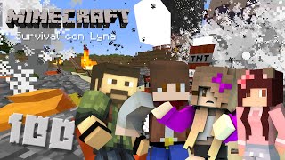 LA FIESTA DEL FIN DEL MUNDO | Survival con Lyna #100 | Final + descarga de mapa