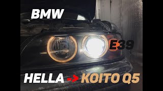 BMW E39 Замена штатных линз