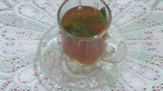 الشاي الاخضر الصحراوي بالنعناع لشهر رمضان  \   Thé vert à la menthe