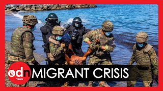 THOUSANDS of Migrants Descend on Spanish Borders as Ceuta Faces Humanitarian Crisis