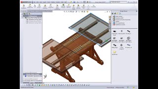 Projektovanje i proizvodnja nameštaja - Trpezarijski sto u Solidworks SWOOD softveru